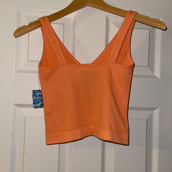 NWT Free People Solid Rib Brami Top Melon - Picture 6 of 7